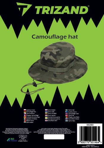 Trizand 23833 Turistický klobouk 60 cm, maskáč 