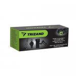 Trizand 25733 Skladací kódový zámok na bicykel, čierny