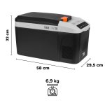 Teesa TSA5008 Turistická chladnička s kompresorom DC12/24V AC 230V, 13 l čierna