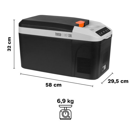 Teesa TSA5008 Turistická chladnička s kompresorem DC12/24V AC 230V, 13 L černá
