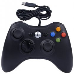 APT KX13 Xbox 360 kabelový ovladač černý