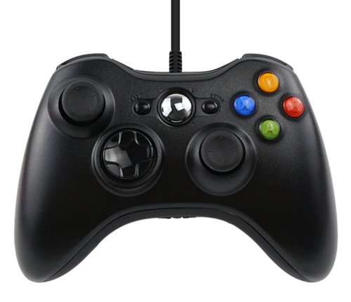 APT KX13 Xbox 360 kabelový ovladač černý