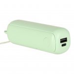 KIK KX3075 Ventilátor skládací, USB, 1200 mAh, USB-C, zelená