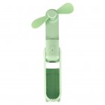 KIK KX3075 Ventilátor skládací, USB, 1200 mAh, USB-C, zelená