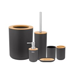 Teesa TSA0400-B Sada koupelnových doplňků 6 ks, černá