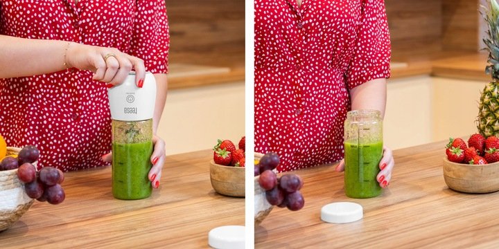 Teesa TSA3543 Přenosný smoothie mixér 450 ml, 100W, bílý