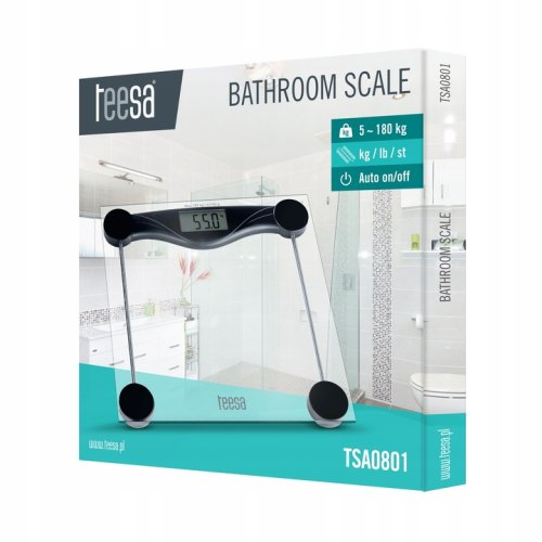Teesa TSA0801 Osobní váha 180 kg, skleněná