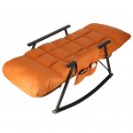 KIK KX3081 Zahradní houpací křeslo s matrací, 100 kg, oranžová