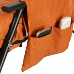 KIK KX3081 Zahradní houpací křeslo s matrací, 100 kg, oranžová