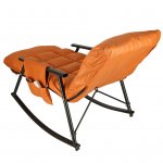 KIK KX3081 Zahradní houpací křeslo s matrací, 100 kg, oranžová