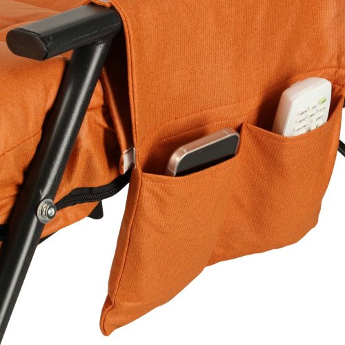KIK KX3081 Zahradní houpací křeslo s matrací, 100 kg, oranžová