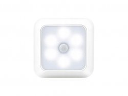 Verk 27413 LED svetlo so senzorom pohybu 6 LED, teplá biela, biela