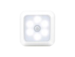 Verk 27413 LED Osvětlení s pohybovým senzorem 6 LED, teplá bílá, bílé