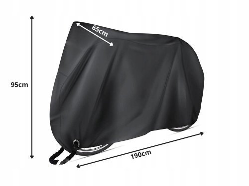 Verk 14614 Ochranná plachta na kolo, motorku 190 x 95 cm, černá
