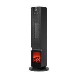 Teesa TSA8062 Teplovzdušný ventilátor s imitáciou krbu 800/2000W, čierny