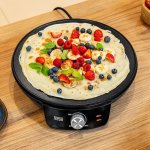 Teesa TSA3235 Panvica na palacinky 30 cm, 1200 W, čierna