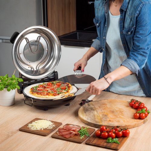 Teesa TSA3231 Pec na pizzu Supreme 1200 W, 32 cm, černá