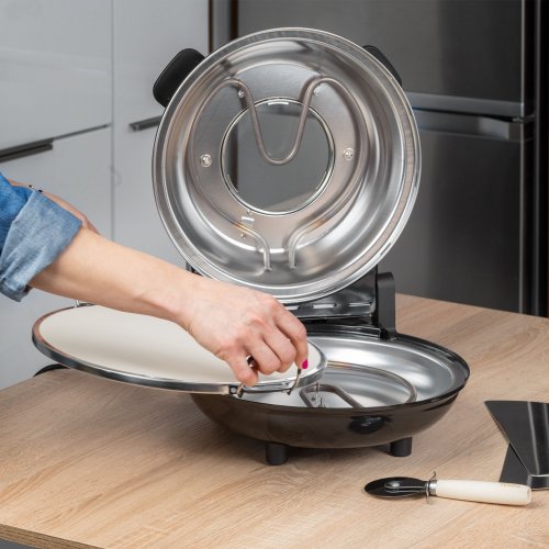 Teesa TSA3231 Pec na pizzu Supreme 1200 W, 32 cm, černá