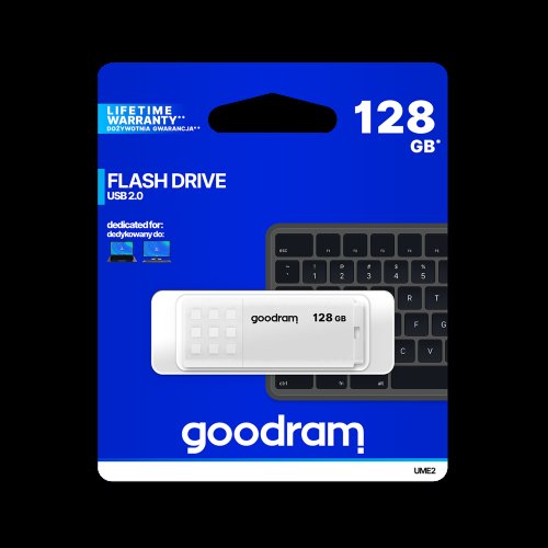 Goodram Flash disk, USB 2.0 128 GB, bílá