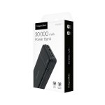 Kruger&Matz KM0907 Powerbanka 30 000 mAh, USB - C, micro USB, Lightning, 2x USB-A, černá