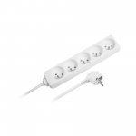 Rebel Prodlužovací kabel 5 x zásuvka, bez vypínače, 3 m (1,5 mm), bílá