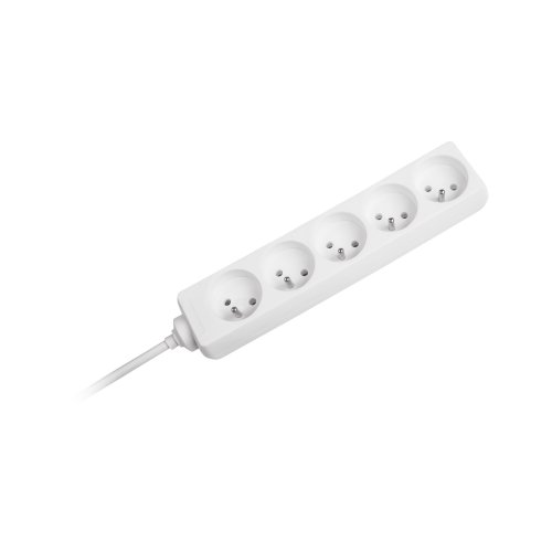 Rebel Prodlužovací kabel 5 x zásuvka, bez vypínače, 3 m (1,5 mm), bílá
