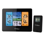 Maclean URZ3466 Bezdrátová WiFi meteorologická stanice GreenBlue GB522 DCF s barevným displejem a fázemi měsíce