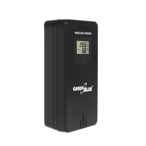 Maclean URZ3466 Bezdrátová WiFi meteorologická stanice GreenBlue GB522 DCF s barevným displejem a fázemi měsíce