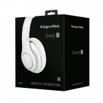 Kruger&Matz KM0653 Bezdrátová sluchátka, Street 3, Bluetooth: 5.3, 400 mAh, bílá