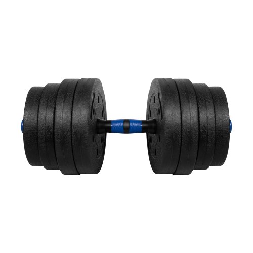 Rebel RBA-2301 Nastavitelné činky s konektorem 2 x 15 kg, černomodré