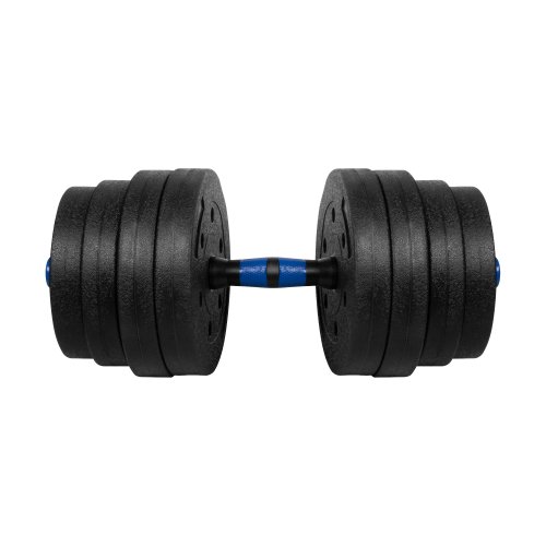 Rebel RBA-2301 Nastavitelné činky s konektorem 2 x 15 kg, černomodré