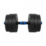Rebel RBA-2300 Nastaviteľné činky s konektorom 2 x 10 kg, čierna a modrá