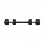 Rebel RBA-2300 Nastaviteľné činky s konektorom 2 x 10 kg, čierna a modrá