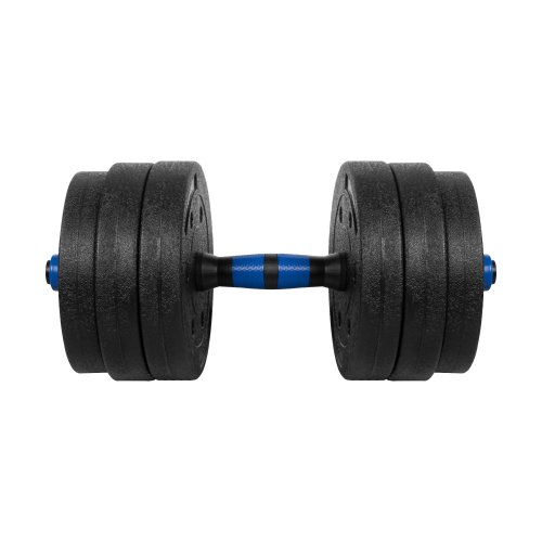 Rebel RBA-2300 Nastaviteľné činky s konektorom 2 x 10 kg, čierna a modrá