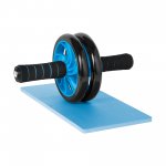 Rebel RBA-3061 Posilovací kolečko s podložkou AB Wheel AB-2, černomodré