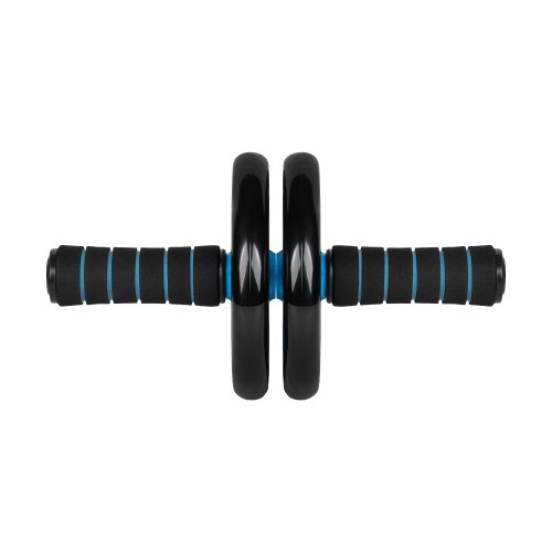 Rebel RBA-3061 Posilovací kolečko s podložkou AB Wheel AB-2, černomodré