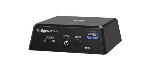 Kruger&Matz KM0352 Bluetooth vysílač a přijímač BT-1, HiFi Audio (Apt-X , NFC) 
