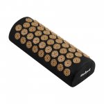 Rebel RBA-6003-GL Akupresúrna masážna podložka XXL + vankúš 130 x 50 cm, čierna a zlatá