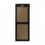 Rebel RBA-6003-GL Akupresúrna masážna podložka XXL + vankúš 130 x 50 cm, čierna a zlatá