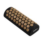 Rebel RBA-6003-GL Akupresurní masážní podložka XXL + polštářek 130 x 50 cm, černozlatá