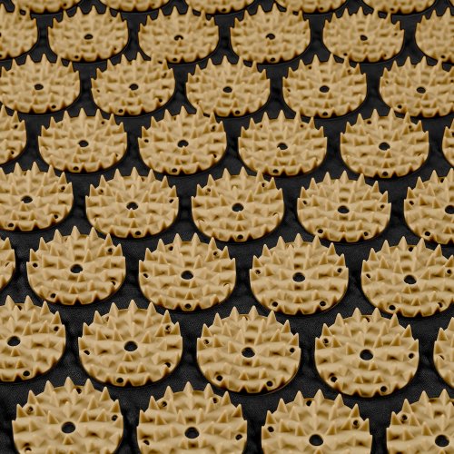 Rebel RBA-6003-GL Akupresurní masážní podložka XXL + polštářek 130 x 50 cm, černozlatá