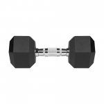 Rebel RBA-2325-10 Pogumované litinové činky HEX 2 x 10 kg