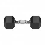 Rebel RBA-2325-08 Pogumované liatinové činky HEX 2 x 8 kg