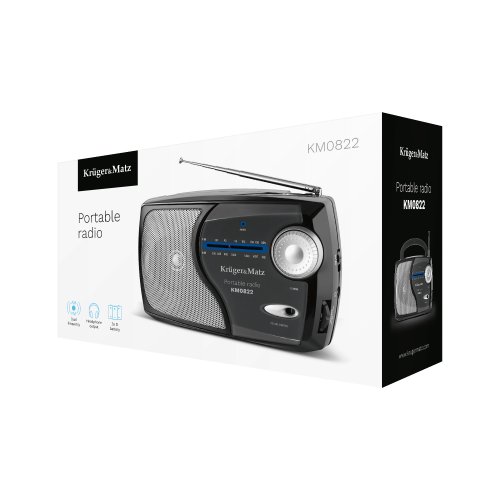 Kruger&Matz KM0822 Prenosné rádio AM/FM, čierne