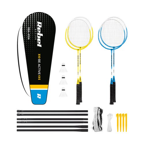 Rebel RBA-4104 Badmintonový set, sieť, rakety, loptičky