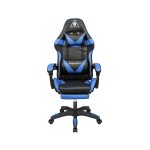 Kruger&Matz KM0790 Herná stolička s podnožkou GX-150, čierna a modrá