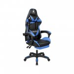 Kruger&Matz KM0790 Herná stolička s podnožkou GX-150, čierna a modrá