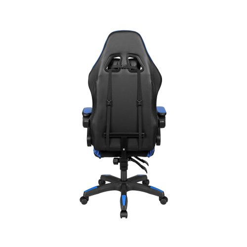 Kruger&Matz KM0790 Herná stolička s podnožkou GX-150, čierna a modrá