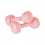 Rebel RBA-2306 Fitness činky jednoručky 2 x 1,5 kg, světle růžové