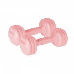 Rebel RBA-2306 Fitness činky jednoručky 2 x 1,5 kg, světle růžové